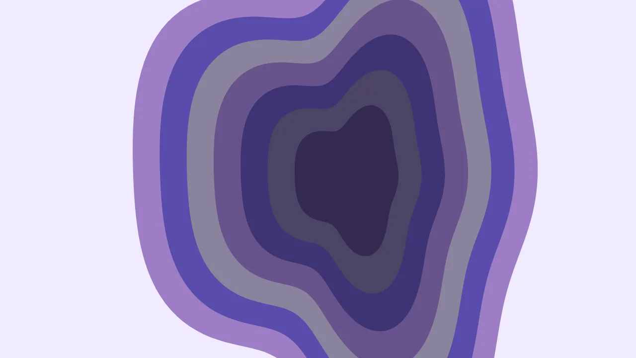 Liquid ink — indigo and deep indigo organic wallpaper