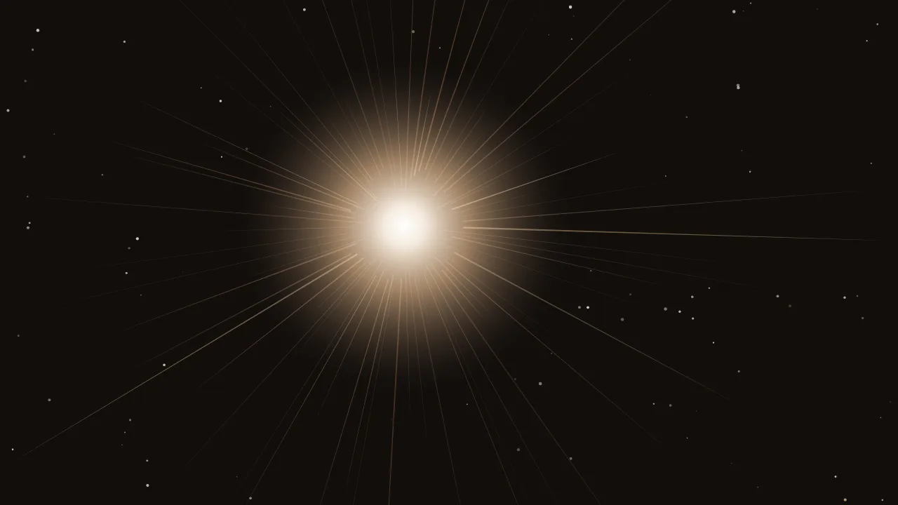 Solar nova — coral and deep coral cosmic wallpaper