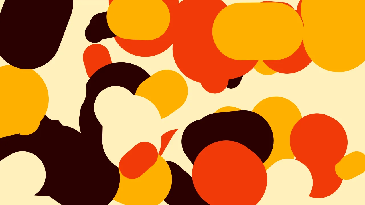 Pebble pop — coral and deep red playful wallpaper