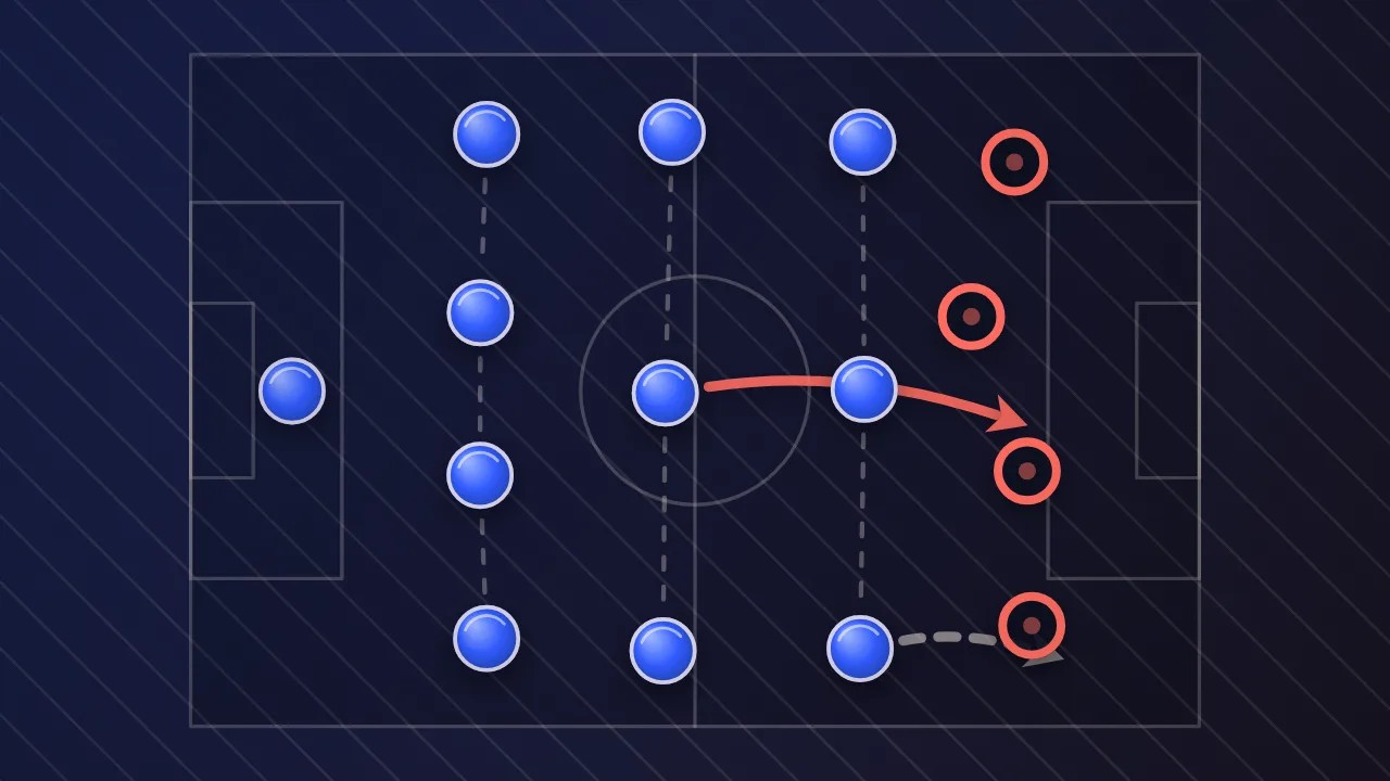 Tactics board — blue and deep indigo football wallpaper