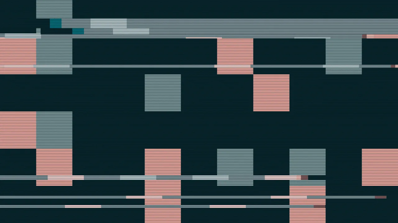 Tracking lines — cyan and deep cyan retro wallpaper